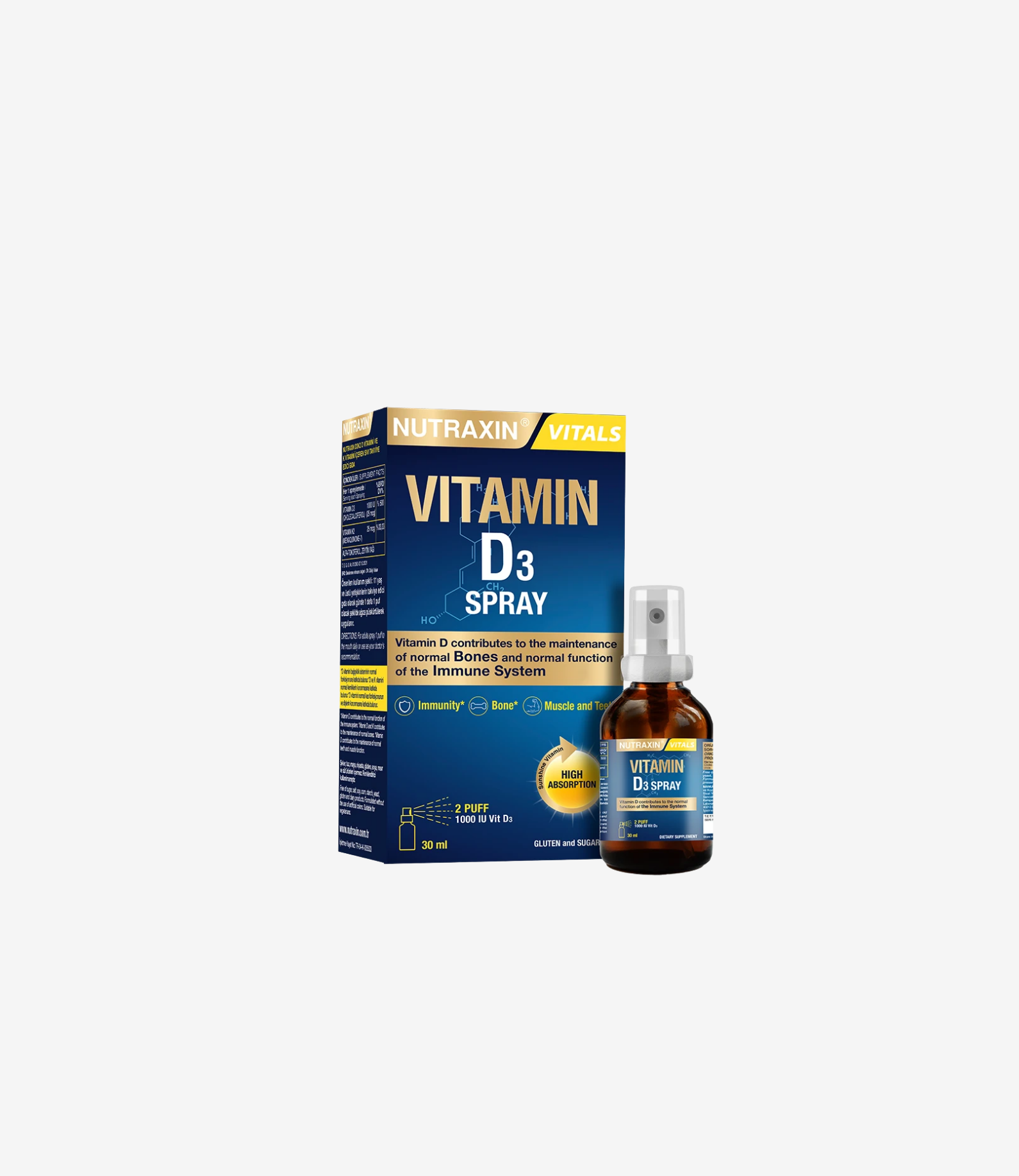 D3 Vitamini - Gıda Takviyesi Sprey