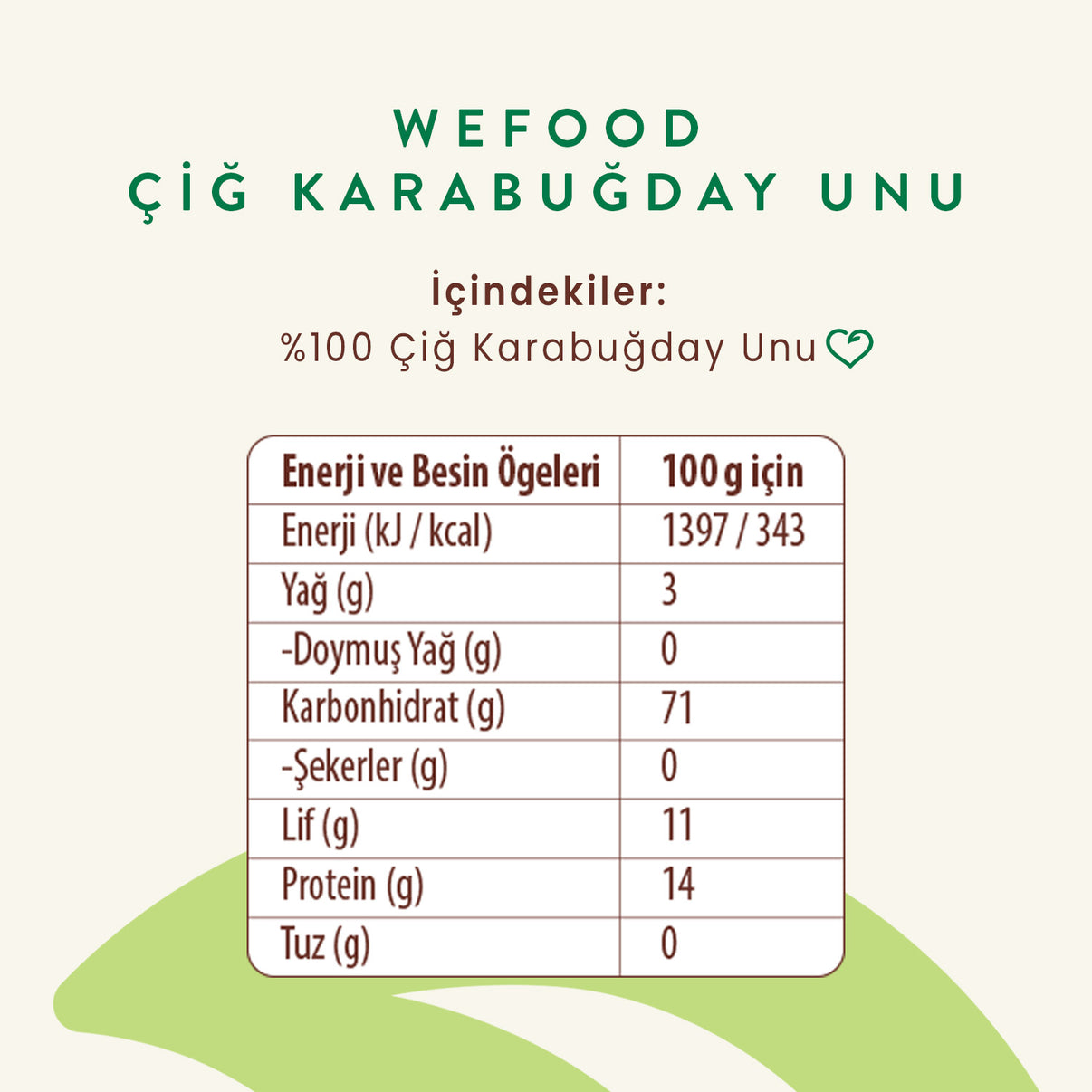 2'li Karabuğday Unu 350 gr