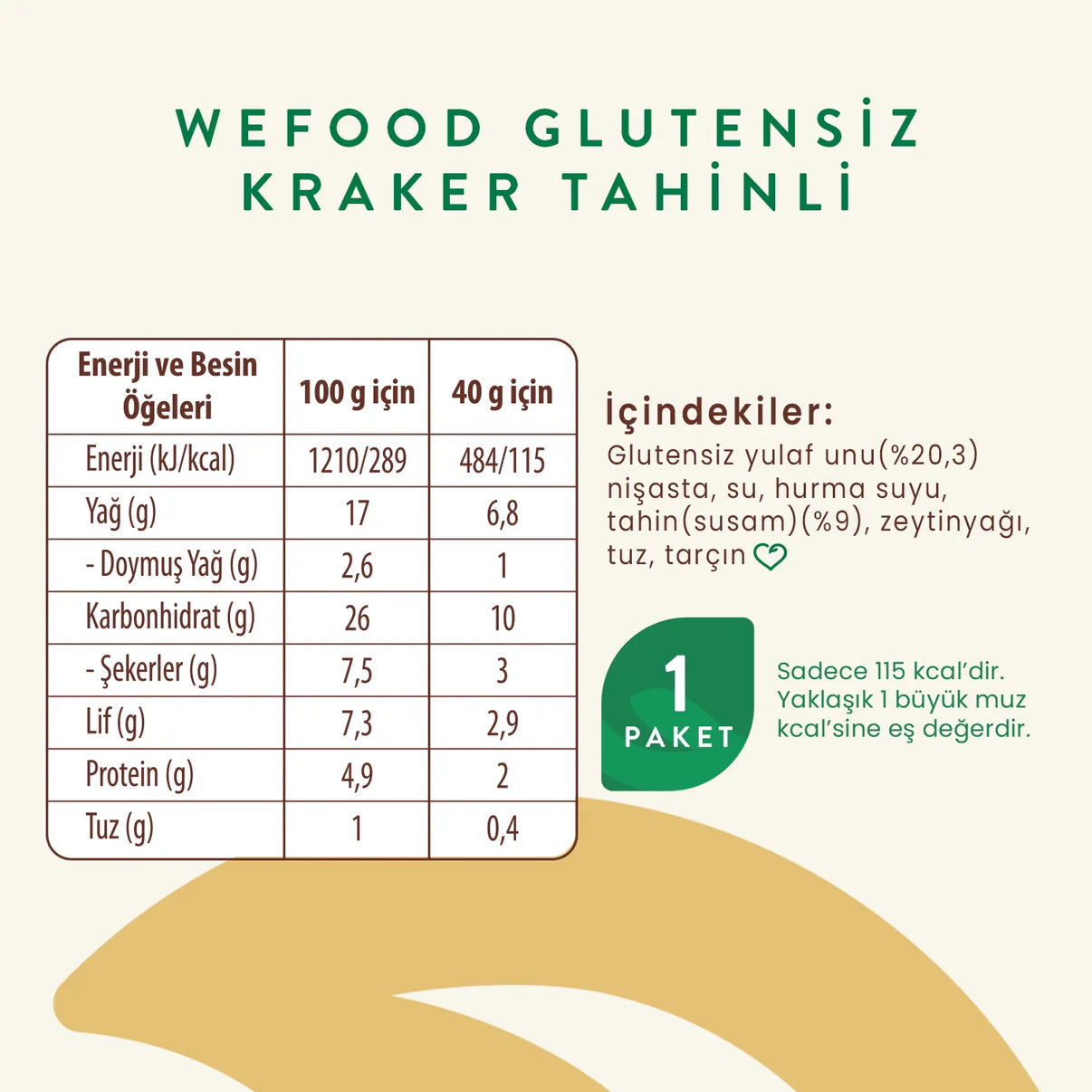 5'li Tahinli Kraker 40 gr
