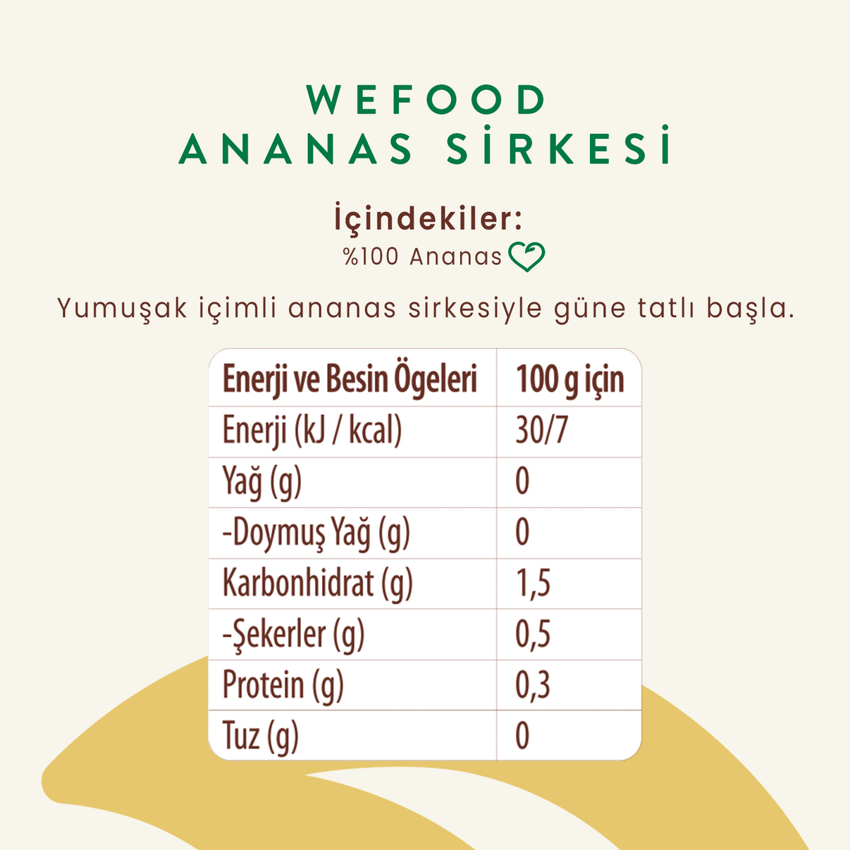 2'li Ananas Sirkesi 500 ml