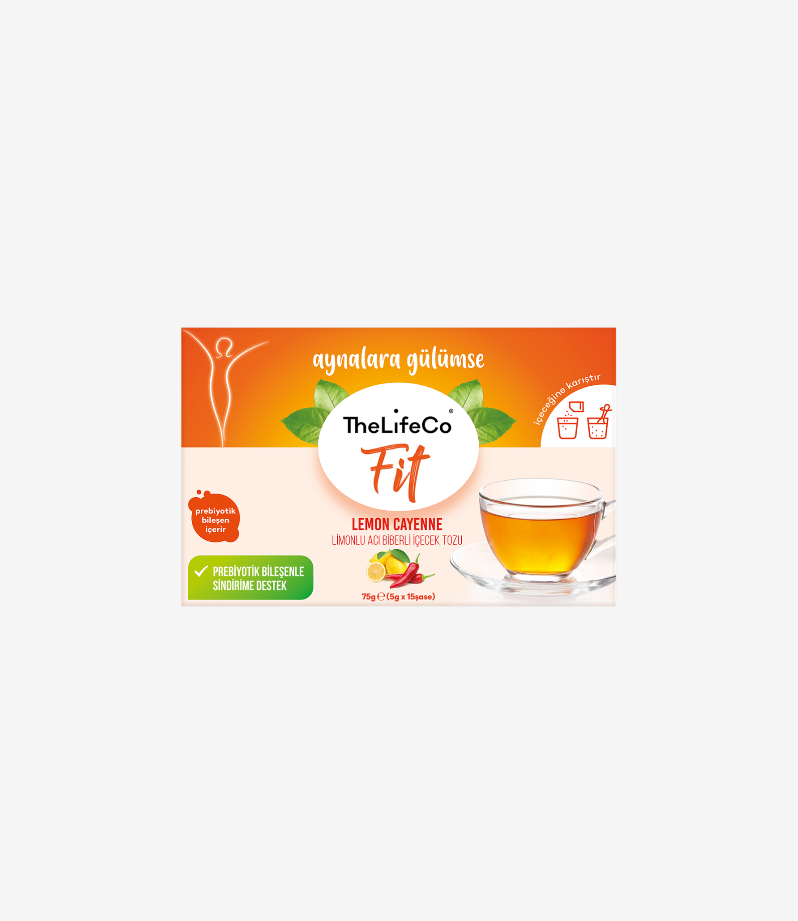 Limonlu Acı Biberli İçecek Tozu 15'li Kutu