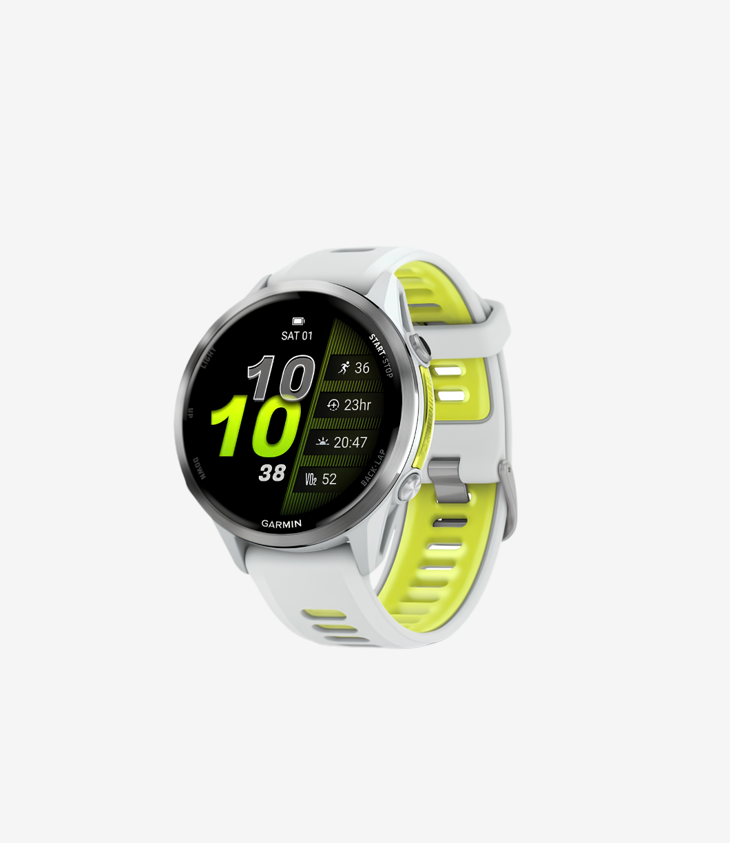 Garmin Forerunner 970 - Titanyum Beyaz | Sarı
