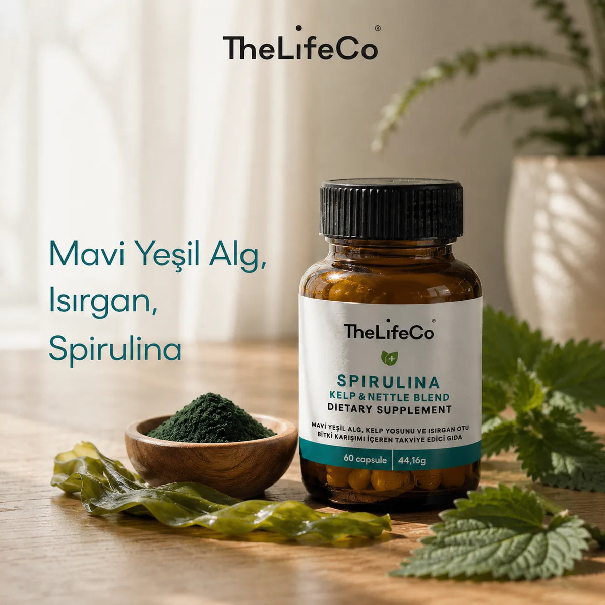 Spirulina Kelp & Nettle 60 Kapsül