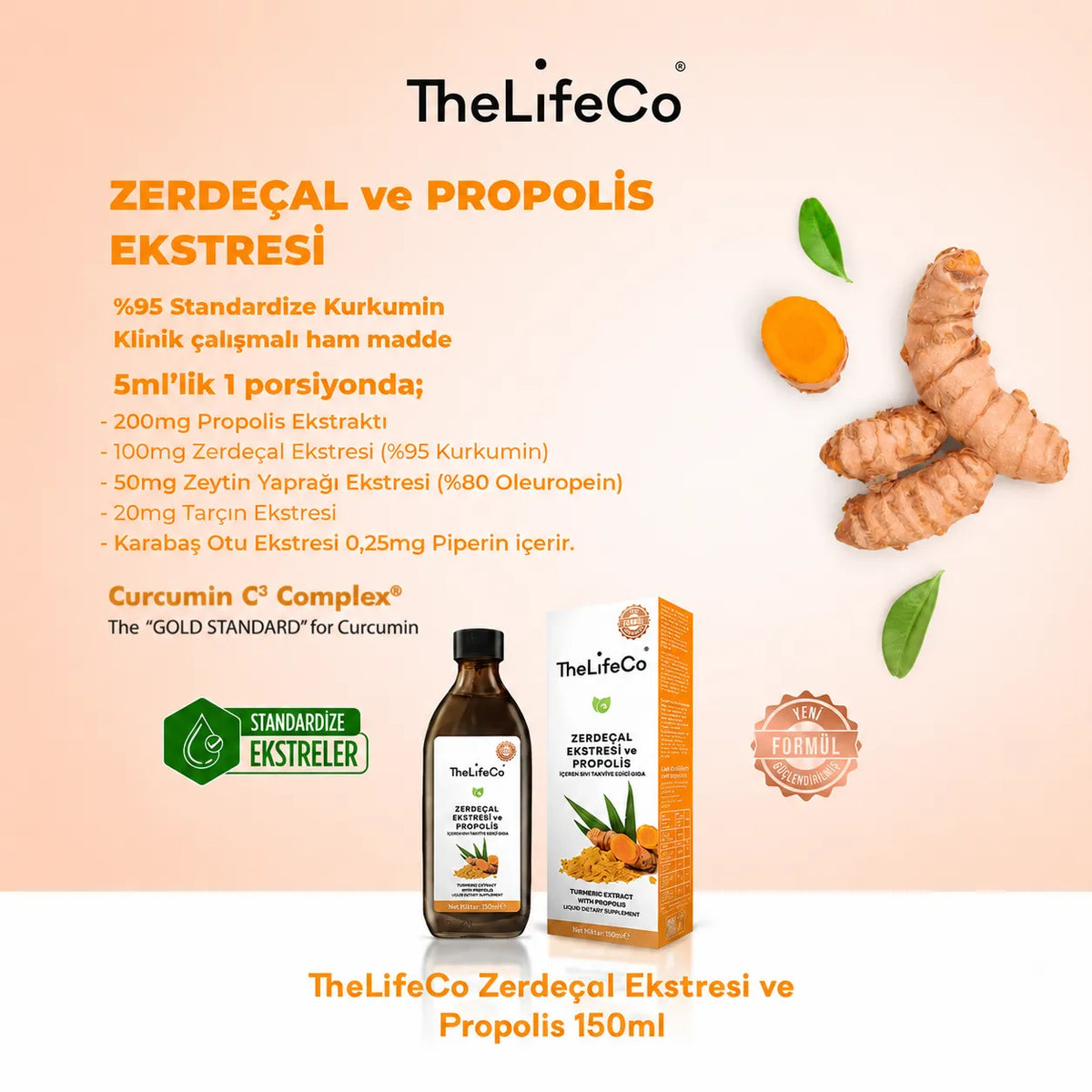 Zerdeçal Ekstraktı 150 ml