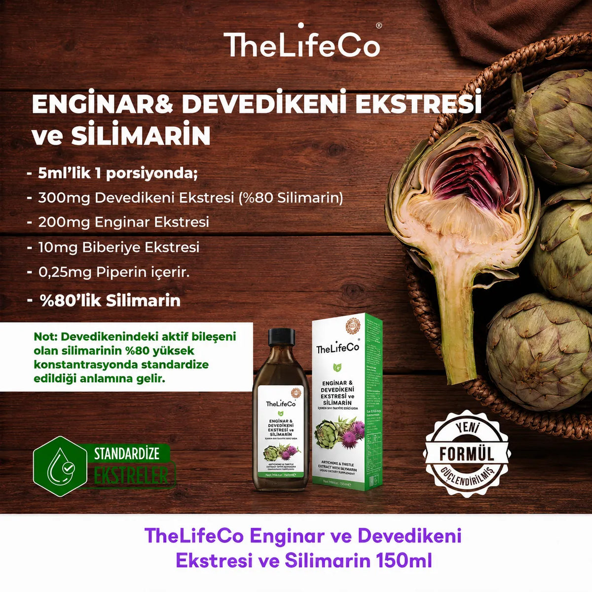 Enginar & Devedikeni Ekstraktı 150 ml