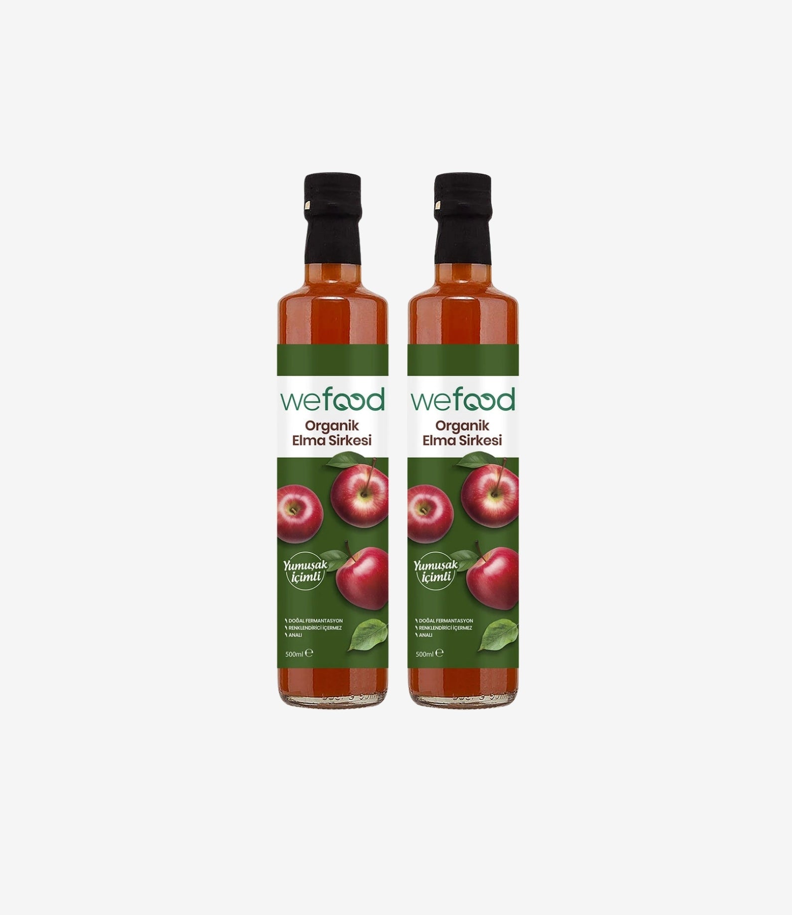 2'li Organik Elma Sirkesi 500 ml