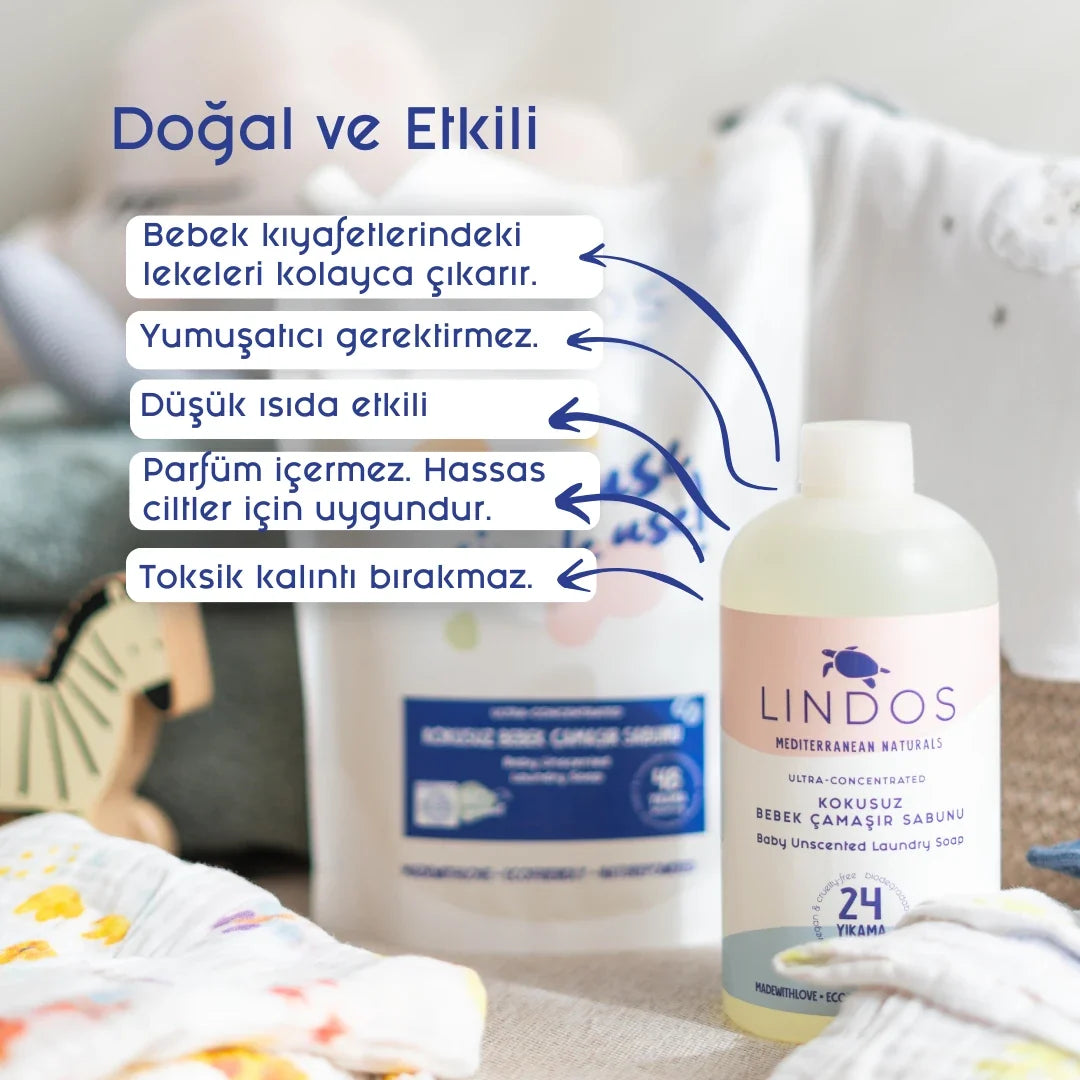 Kokusuz Bebek Çamaşır Sabunu 1200 ml