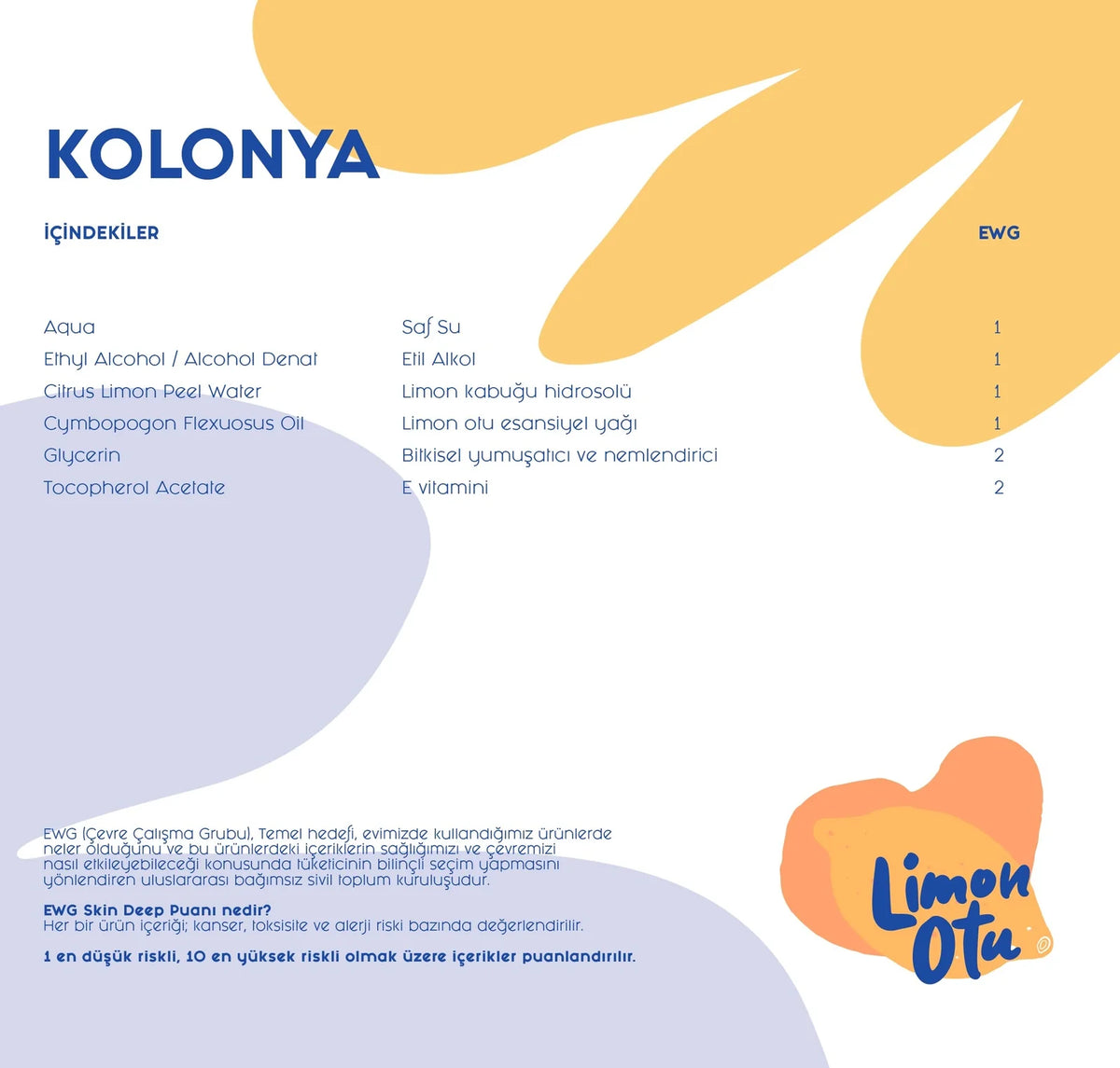 Limon Otu Kolonyası 100 ml