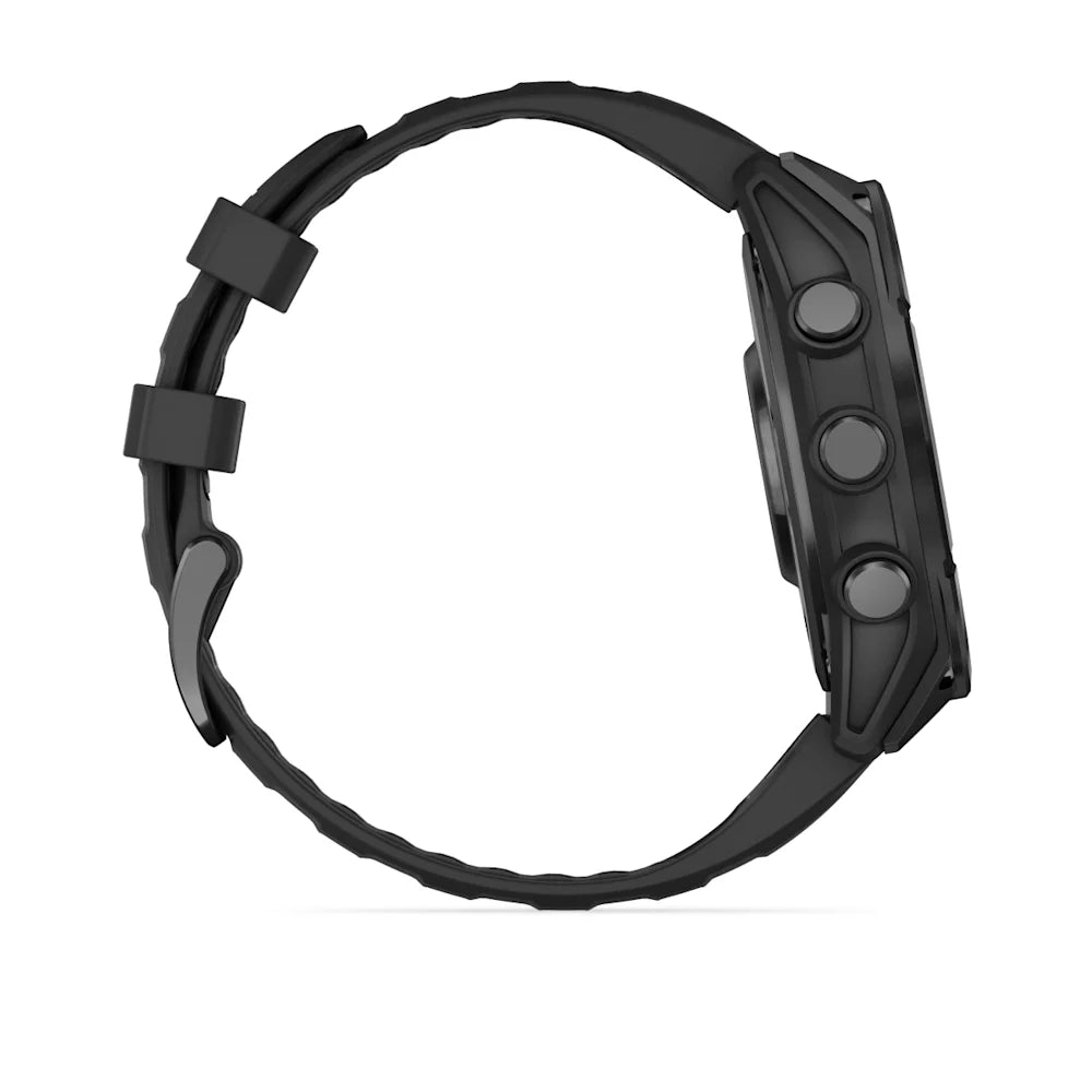 Fenix 8 - 47 mm, AMOLED Slate Gri, Siyah Silikon Kayışlı