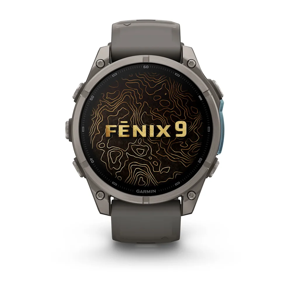 Fenix 9, 47 mm | Titanyum, Çakıl Grisi Silikon Kayışlı
