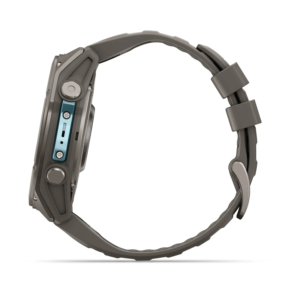 Fenix 9, 51 mm | Titanyum, Çakıl Grisi Silikon Kayışlı