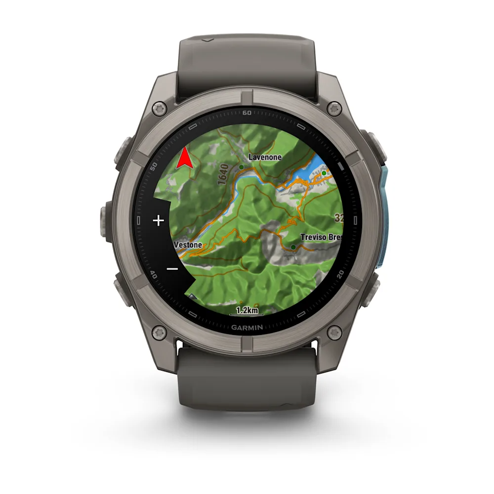 Fenix 9, 51 mm | Titanyum, Çakıl Grisi Silikon Kayışlı