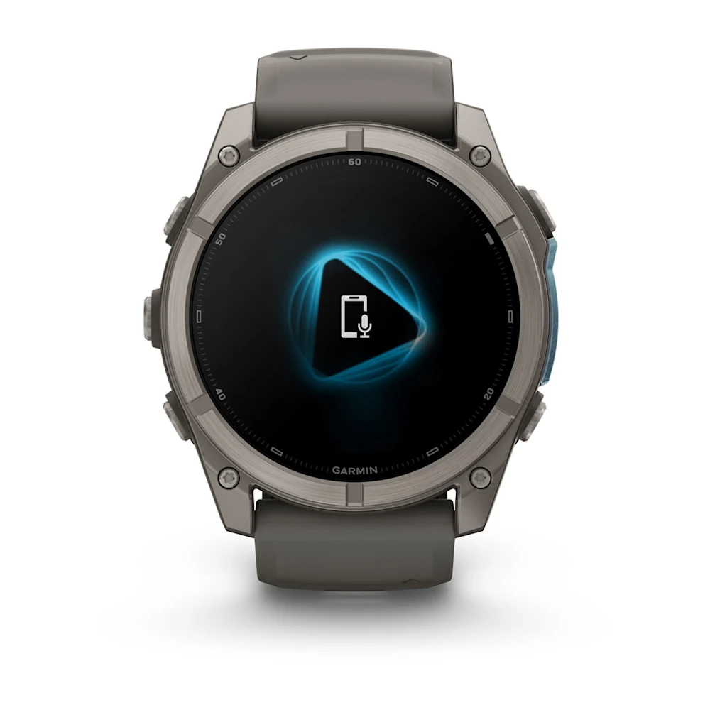 Fenix 9, 51 mm | Titanyum, Çakıl Grisi Silikon Kayışlı