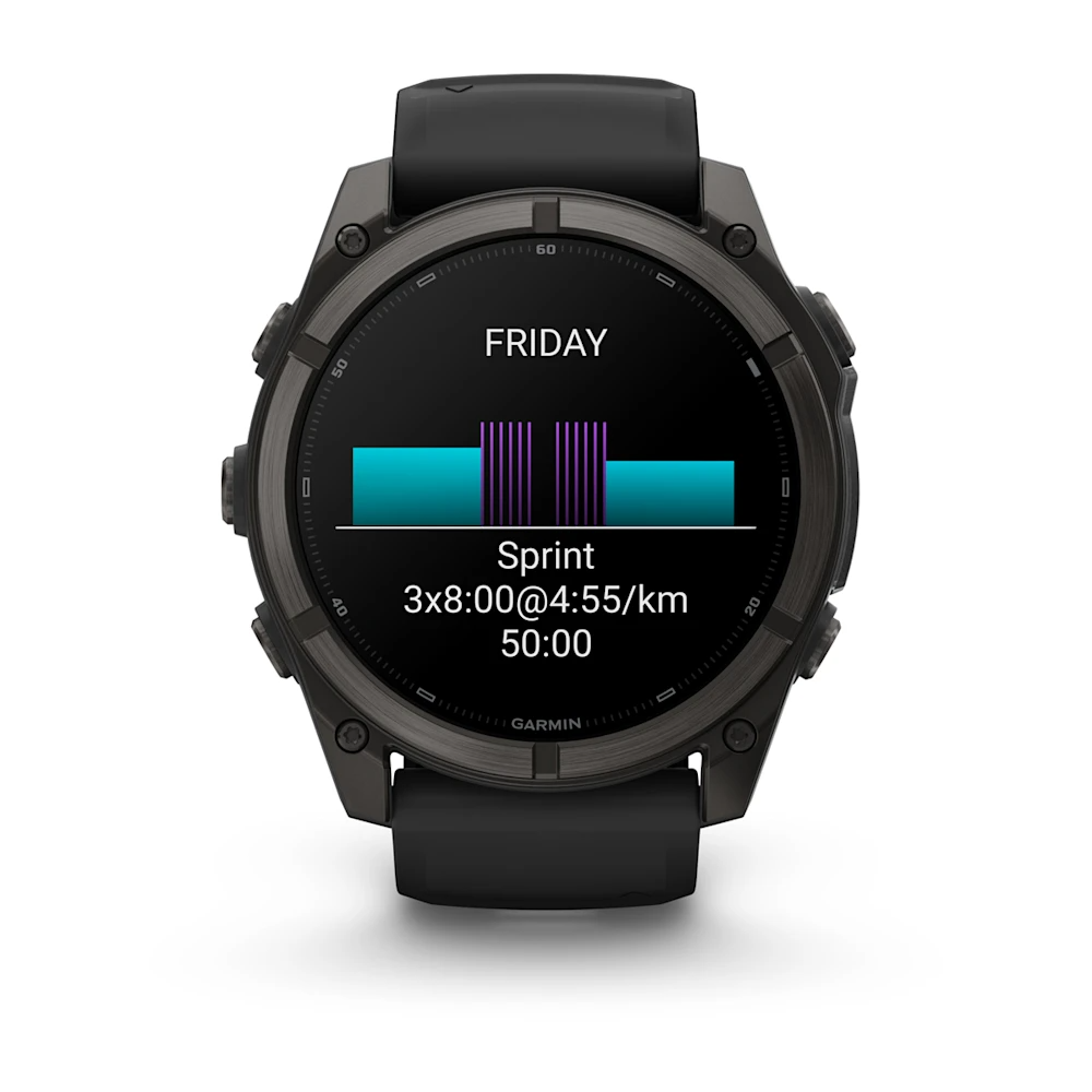 Fenix 9, 51 mm | Karbon Gri DLC Titanyum, Siyah Silikon Kayışlı