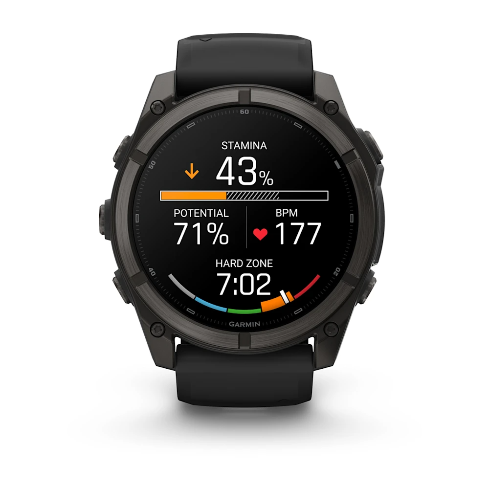 Fenix 9, 51 mm | Karbon Gri DLC Titanyum, Siyah Silikon Kayışlı