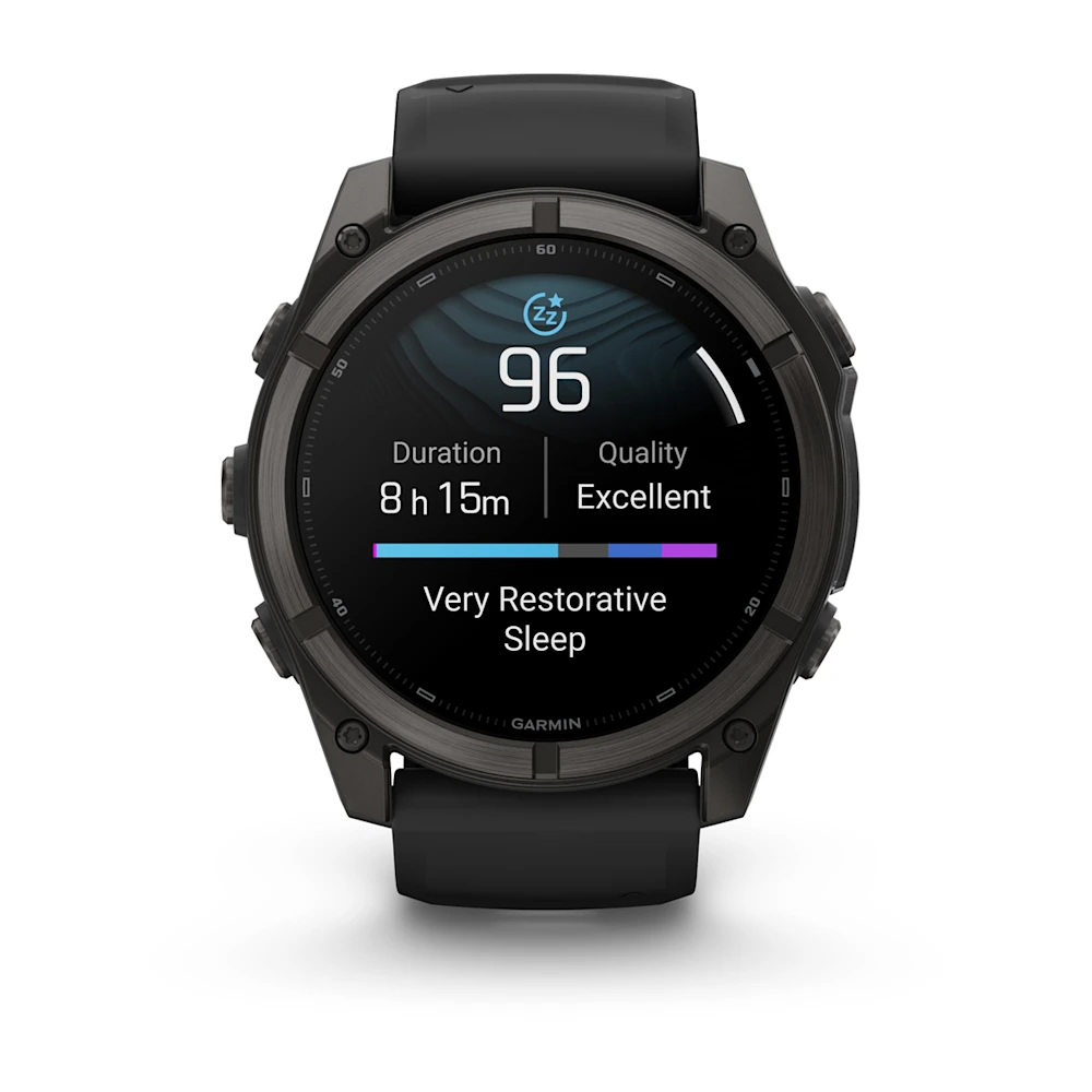Fenix 9, 51 mm | Karbon Gri DLC Titanyum, Siyah Silikon Kayışlı