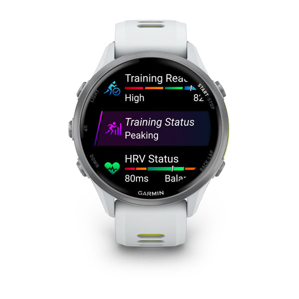 Garmin Forerunner 970 - Titanyum Beyaz | Sarı