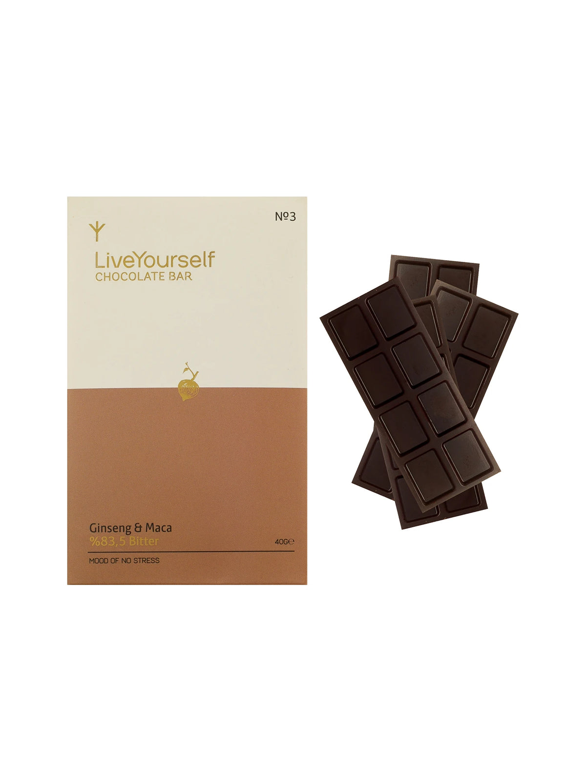 Ginseng & Maca Chocolate Bar 40 gr