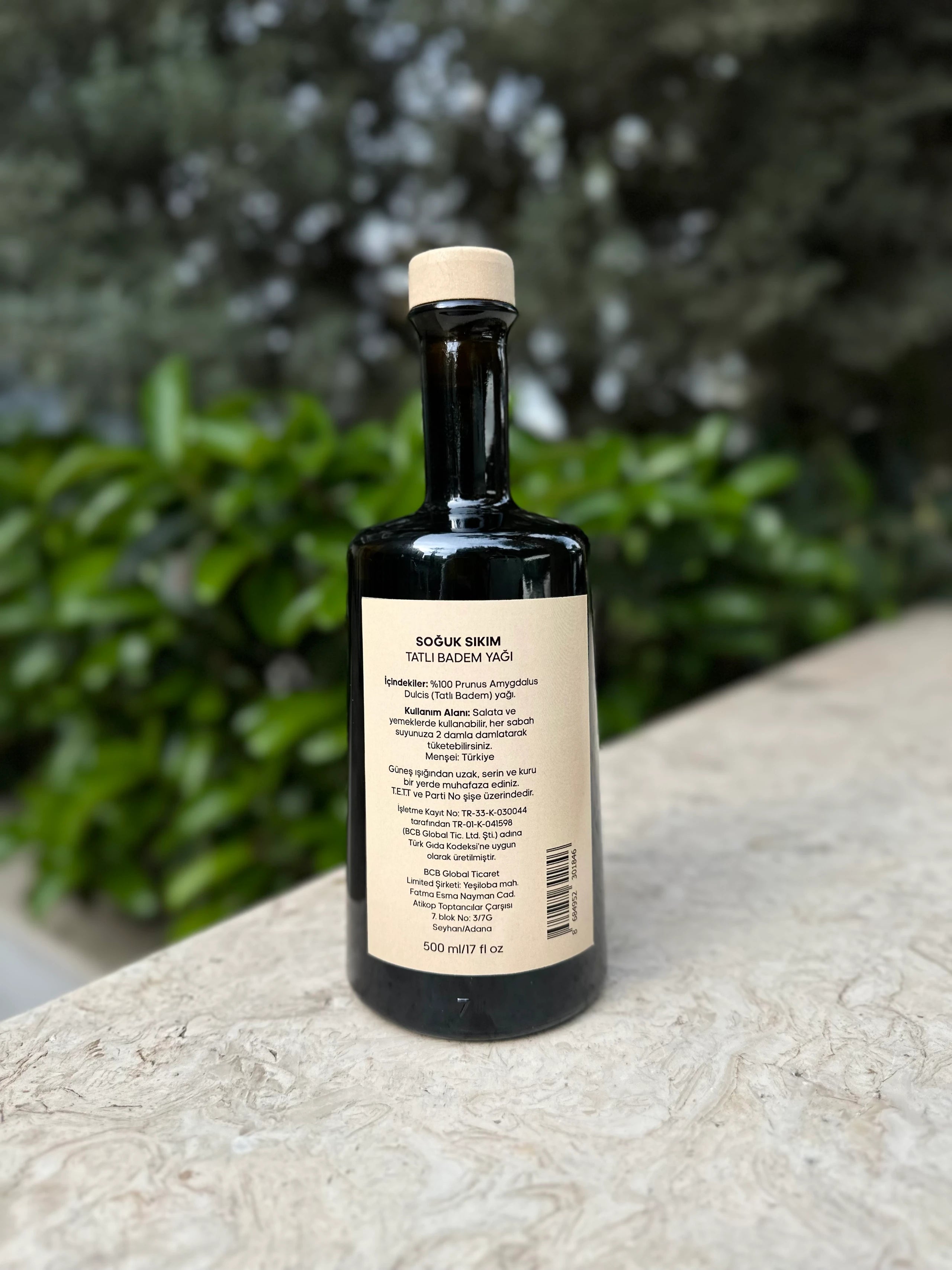 Soğuk Sıkım %100 Saf Tatlı Badem Yağı  500 ml | Yemeklik