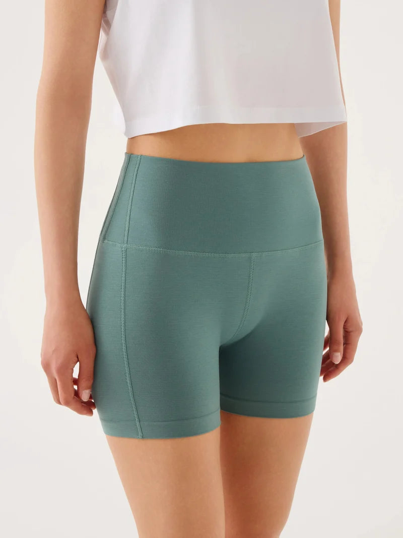 Jerf Aruba Toparlayıcı Mini Şort, yeşil