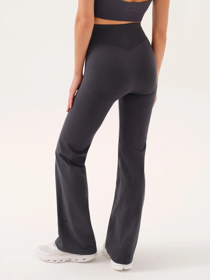 Motion Yüksek Bel Flare Tayt | Carbon