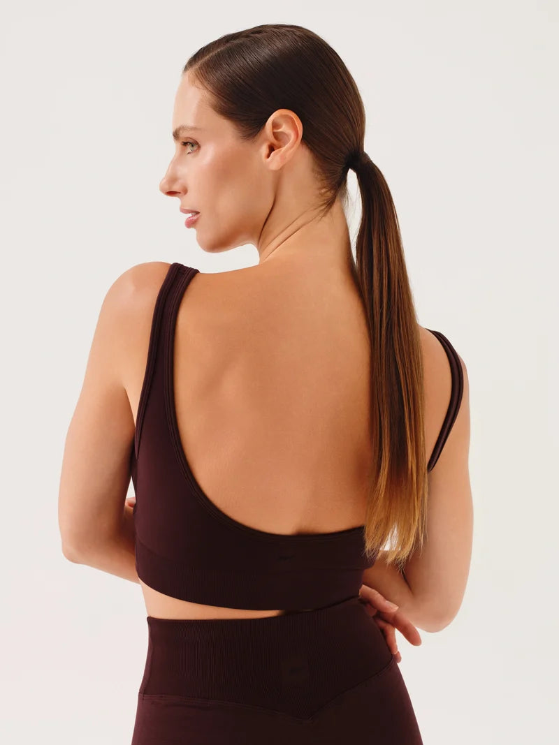 Jerf Motion Çapraz Askılı Bra | Bordo
