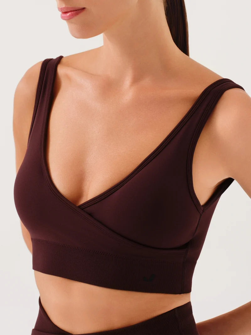 Jerf Motion Çapraz Askılı Bra | Bordo