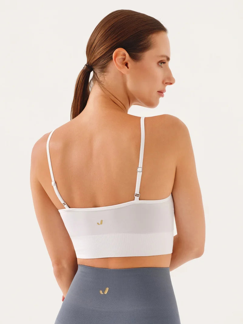 Vella İp Askılı Konfor Sport Bra | Beyaz
