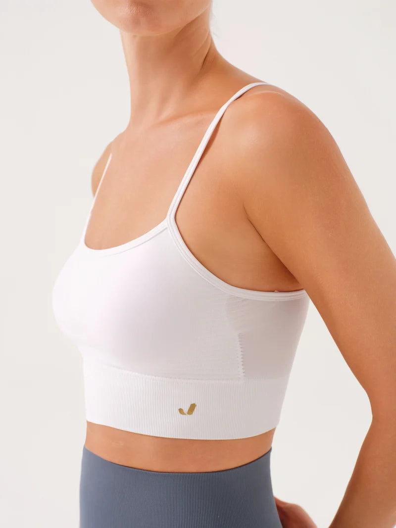 Vella İp Askılı Konfor Sport Bra | Beyaz