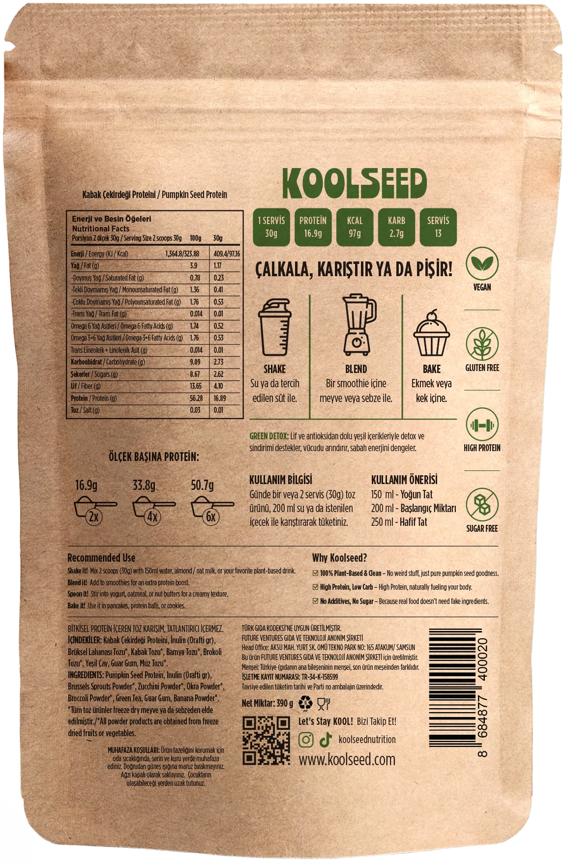 Green Detox – Bitkisel Protein Tozu