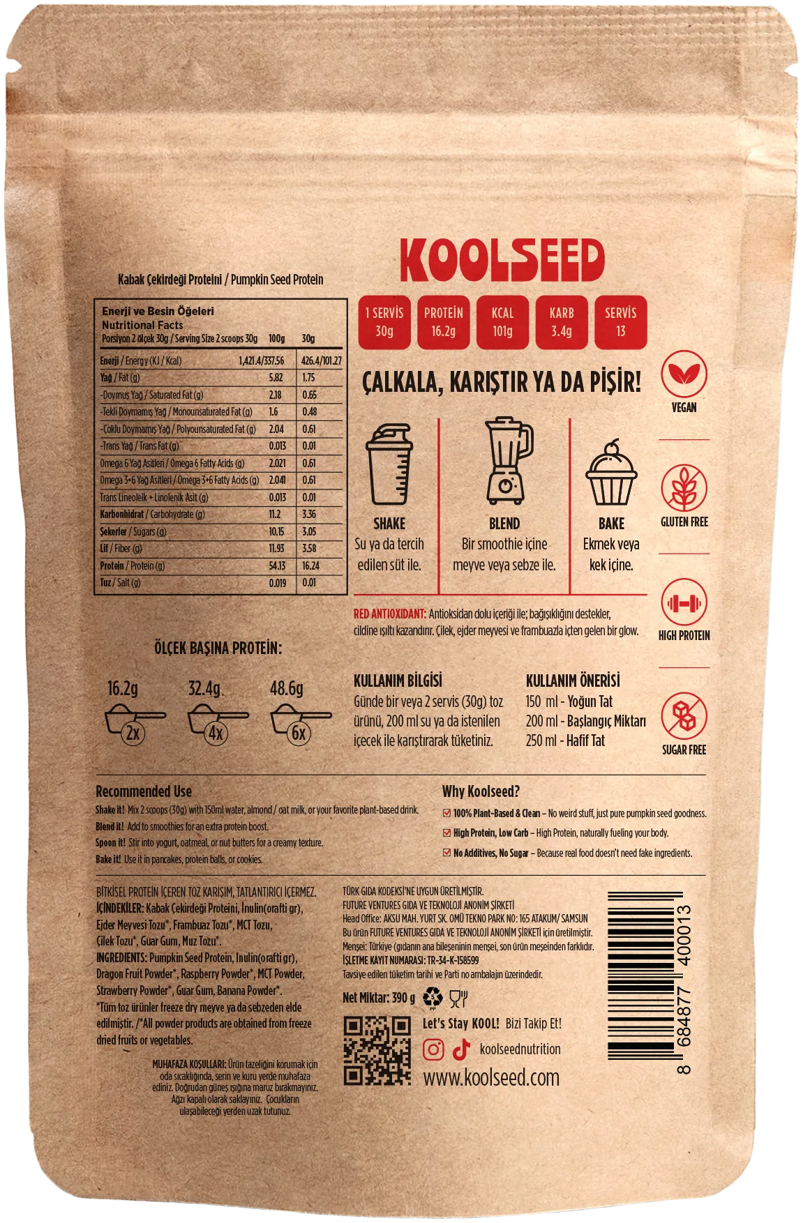 Red Antioxidant – Bitkisel Protein Tozu