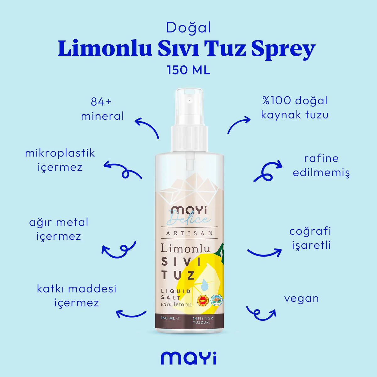 Artisan Limonlu Sıvı Tuz 150 ml