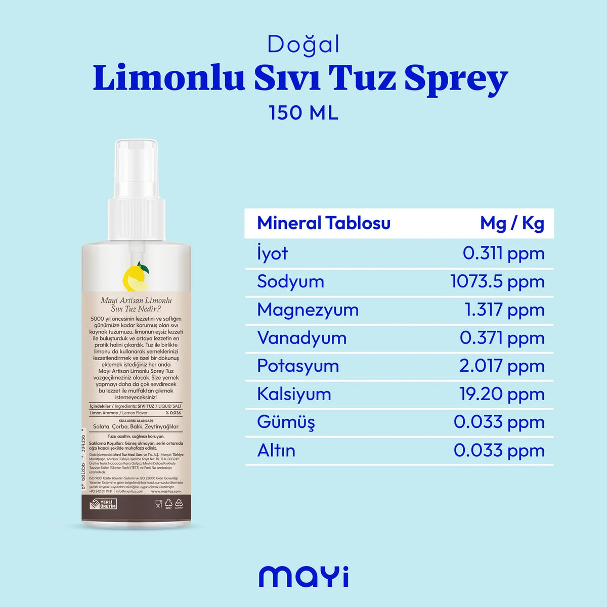 Artisan Limonlu Sıvı Tuz 150 ml