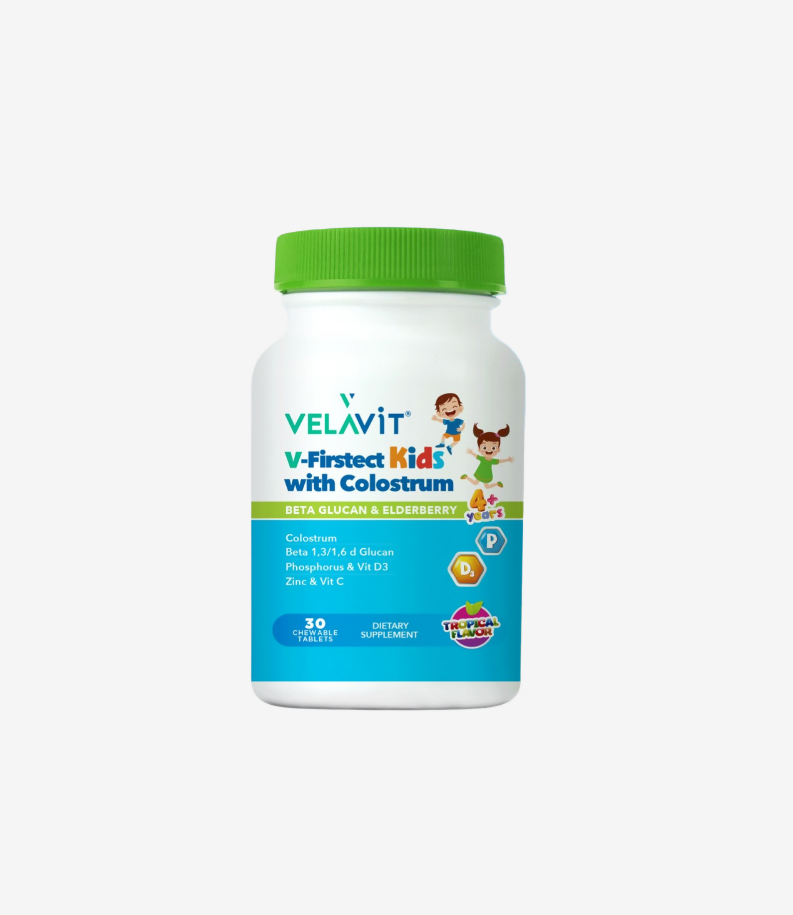 V-Firstect Kids with Colostrum Çiğneme Tableti 30 Tablet