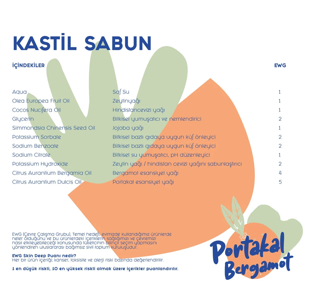 Saf Sıvı Kastil Sabun Portakal & Bergamot 600 ml