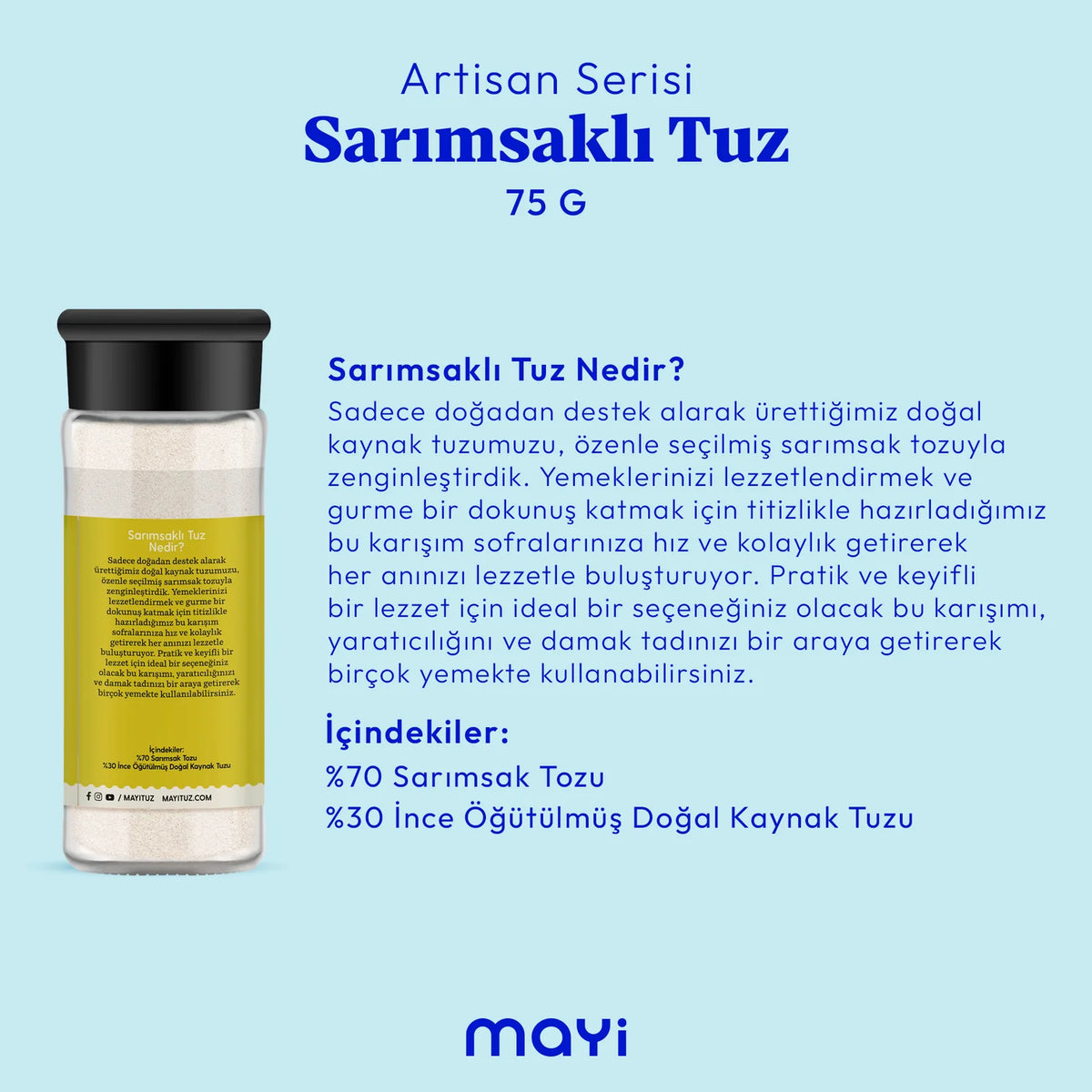 Sarımsaklı Tuz 90 gr
