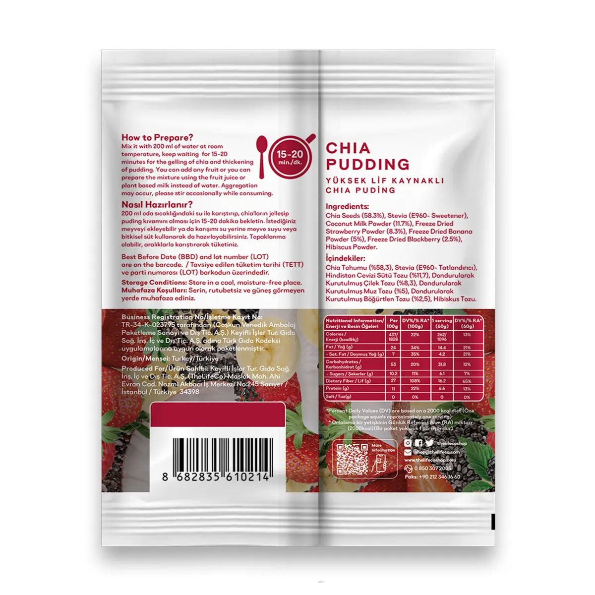Chia Pudding 12’li Kutu
