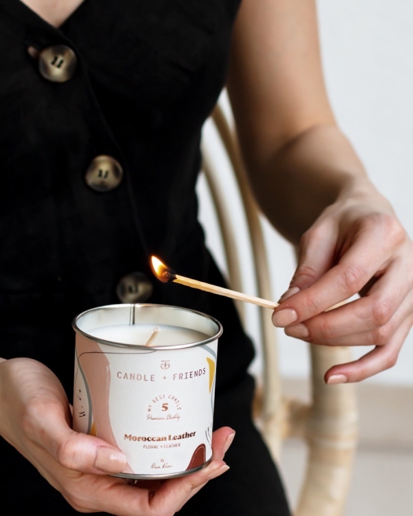 CANDLE+FRIENDS No.5 Moroccan Leather Teneke Mum