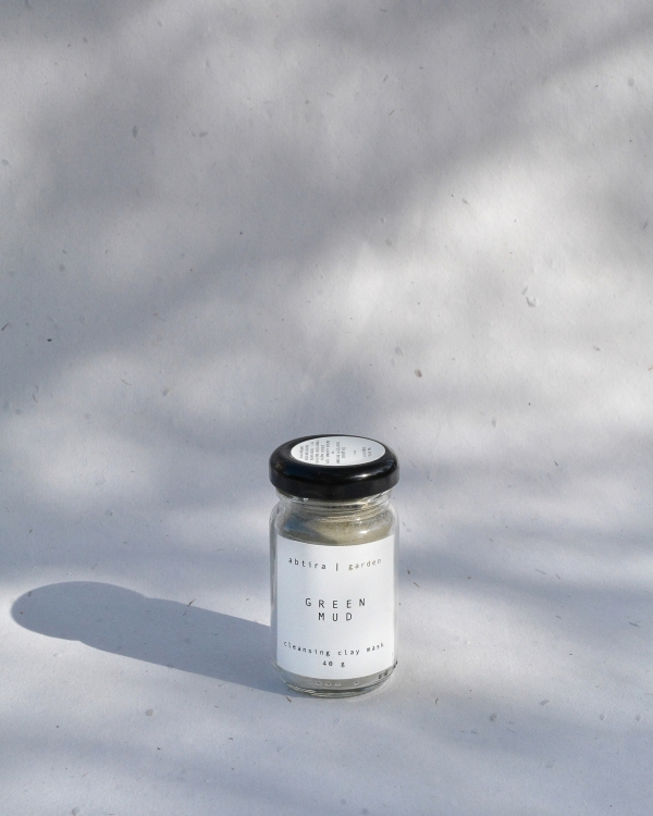 ABTIRA GARDEN Green Mud | Tulsi + yeşil kil maskesi | derin temizleme