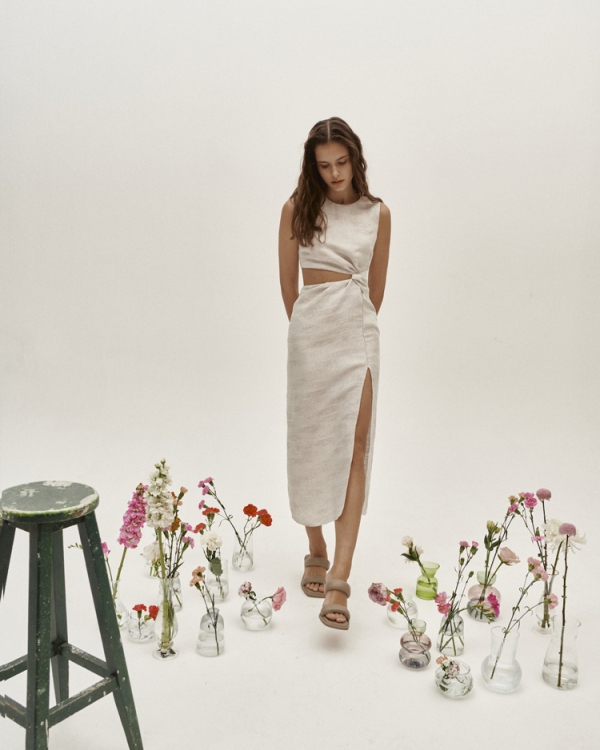 HIP+HAPPEN Angelina Krem Elbise