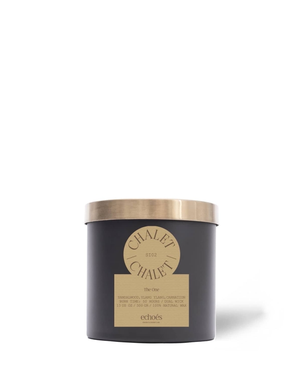 ECHOES CANDLE & SCENT LAB.	 Chalet Çift Fitil Doğal Mum 300 gr