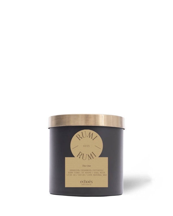 ECHOES CANDLE & SCENT LAB.	 Rumi Çift Fitil Doğal Mum 300 gr