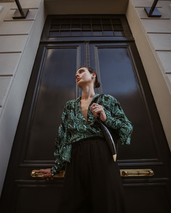 CHARM BY ARIN Black Pleated Pants