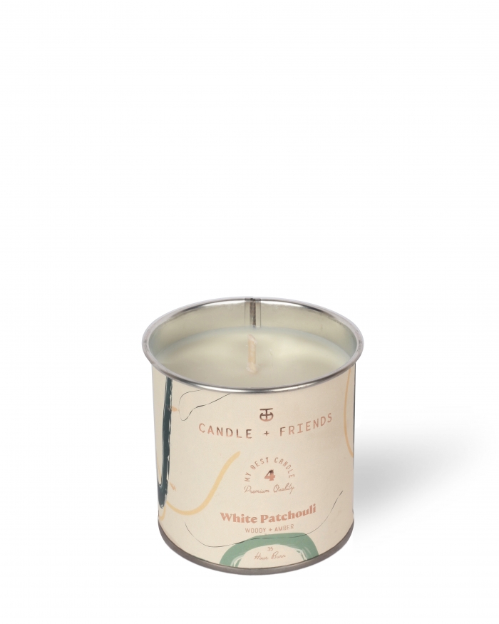 CANDLE+FRIENDS No.4 White Patchouli Teneke Mum 