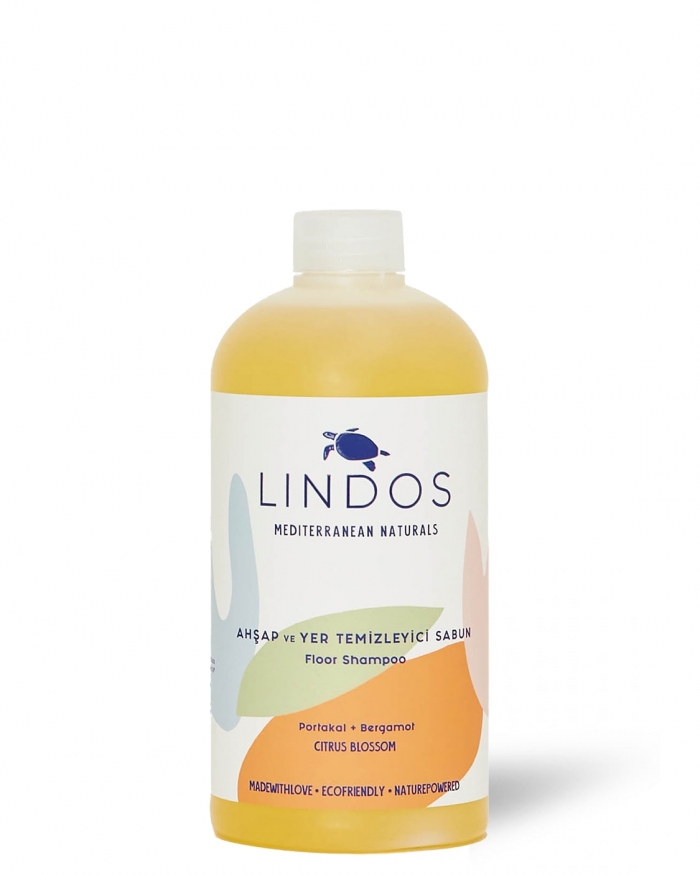 LINDOS Ahşap ve Yer Temizleyici Sabun Portakal & Bergamot 600 ml