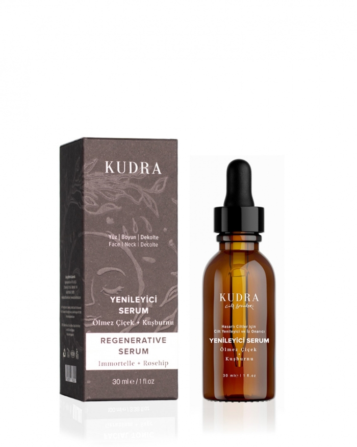 KUDRA Yaşlanma Karşıtı İz Onarıcı Yenileyici Serum (Ölmez Çiçek)