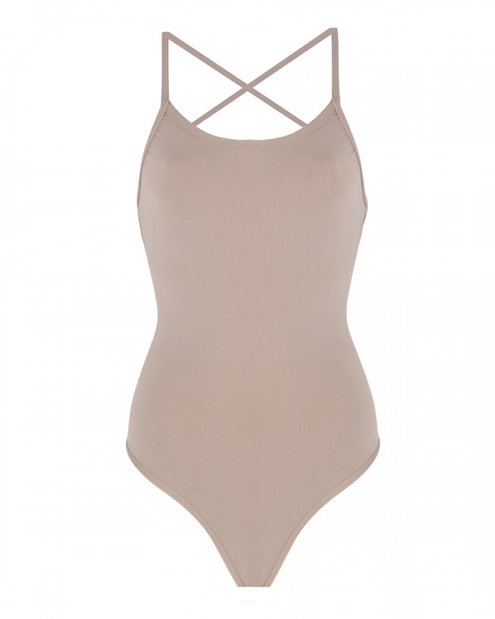 Y.ORSTRULY Racer Swimsuit- Pebble