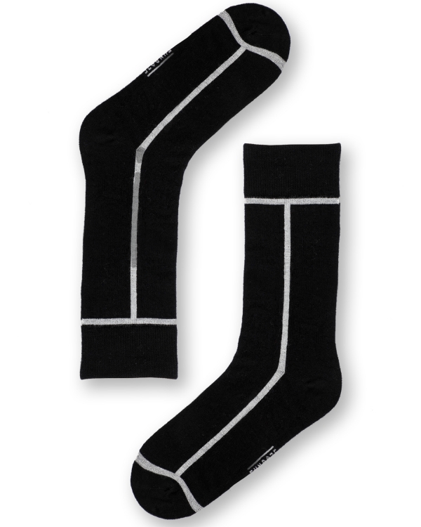 FUNDAZE One Line Black Çorap 