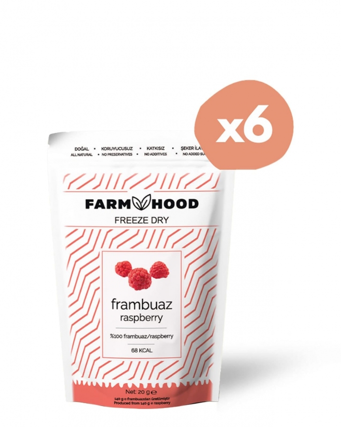 FARMHOOD 6x Freeze Dried Frambuaz Cipsi