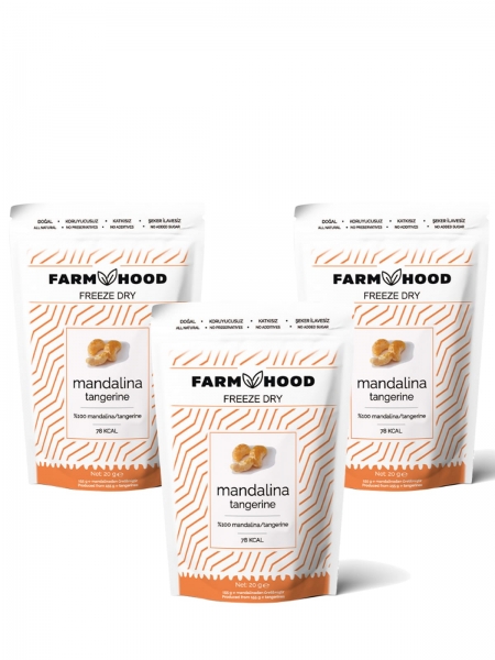 FARMHOOD  3x Freeze Dried Mandalina Cipsi